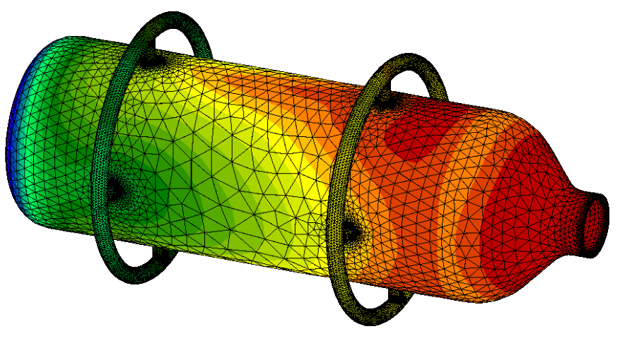 How to mesh complex geometries on NETGEN and properly analyse on CalculiX